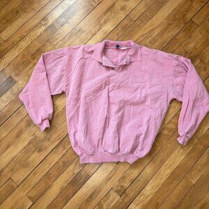 Vintage Sunwashed Pull Over Henley Sweater